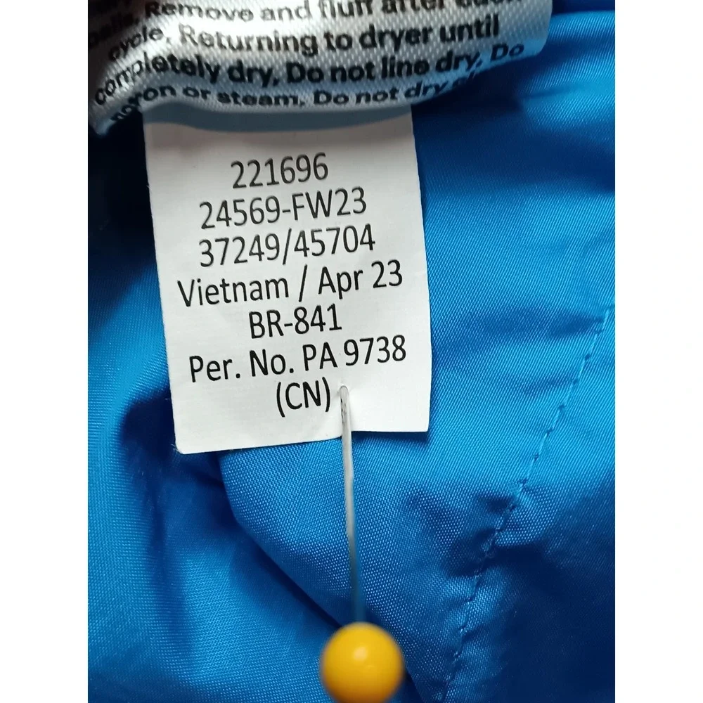 REI‎ Co-op Down Puffer Jacket Youth Large Blue Zip 80% Down